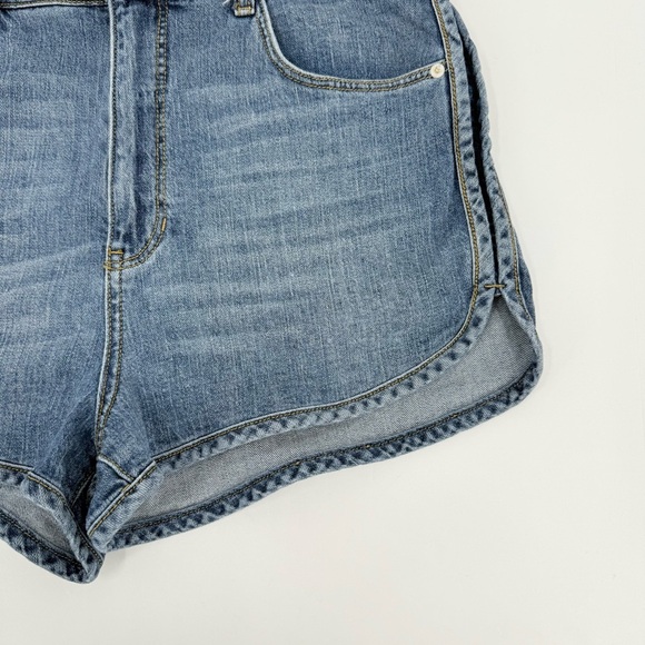 Anthropologie Pilcro High Rise Track Short Shape Jean Shorts Size 31 - Picture 4 of 15